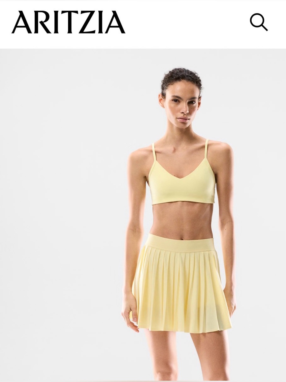 TnA Aritzia Golden Women's Movetech Tennis Pro Micro Skirt